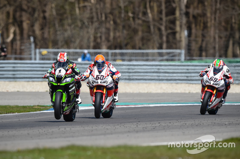 Michael van der Mark, Honda WSBK Team y Jonathan Rea, Kawasaki Racing Team