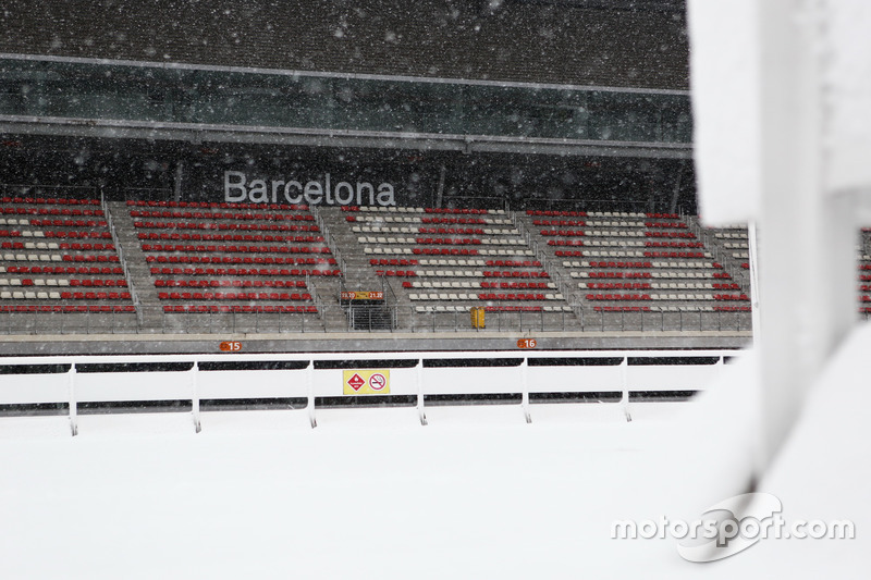 Snow on the track