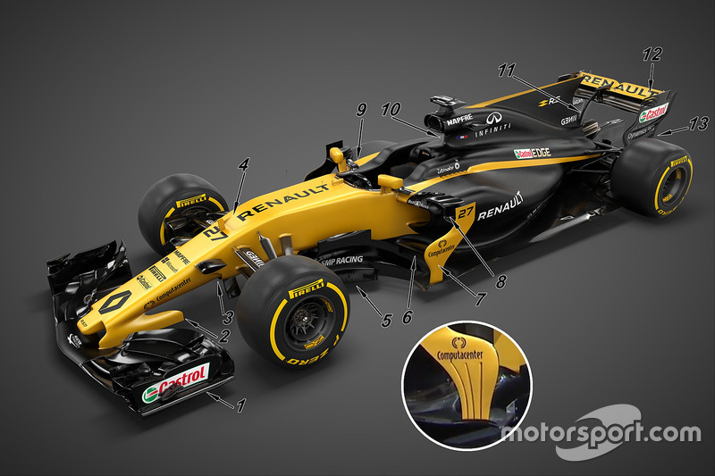 Renault Sport F1 Team RS17 detail