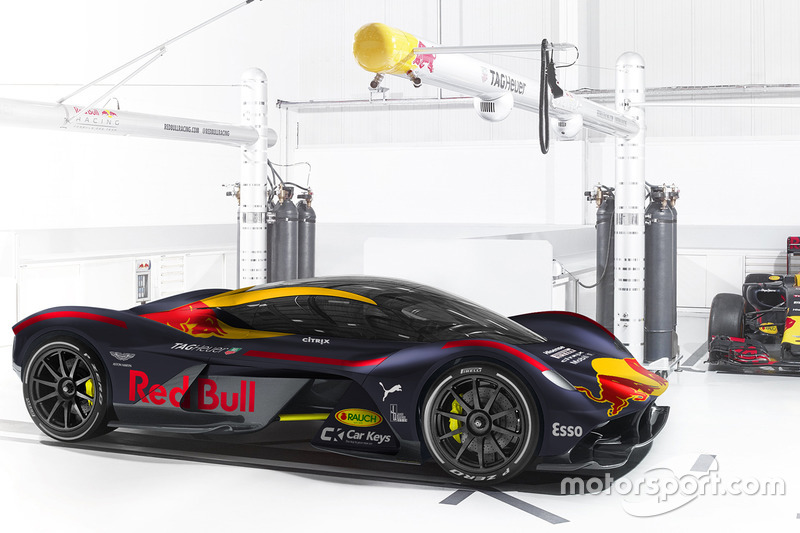 Aston Martin RB 001 in Red Bull Racing livery