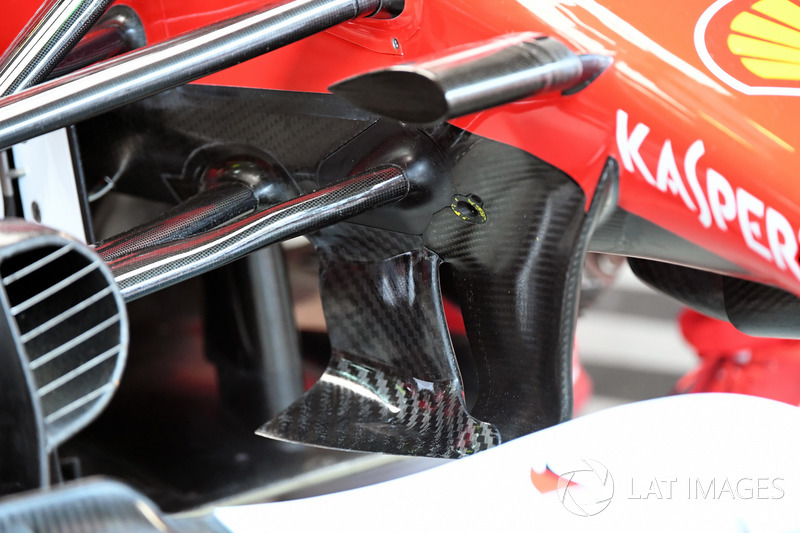 Ferrari SF70H front suspension and aero detail