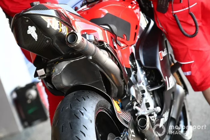 La moto Ducati de MotoGP