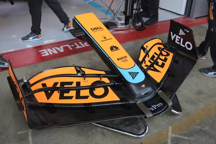 McLaren MCL36 front wing detail