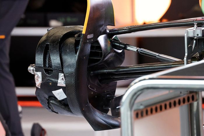Detalle del tambor de freno del Red Bull Racing RB19