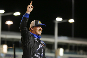 Brett Moffitt, Hattori Racing Enterprises, Toyota Tundra AISIN Group celebrates