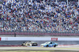 Martin Truex Jr., Furniture Row Racing, Toyota Camry Auto-Owners Insurance and Jimmie Johnson, Hendrick Motorsports, Chevrolet Camaro Lowe's for Pros