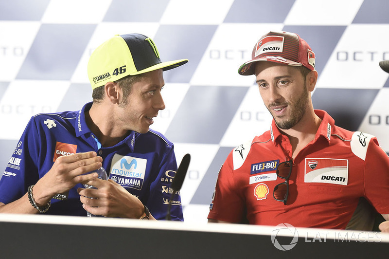 Валентино Россі, Yamaha Factory Racing, Андреа Довіціозо, Ducati Team