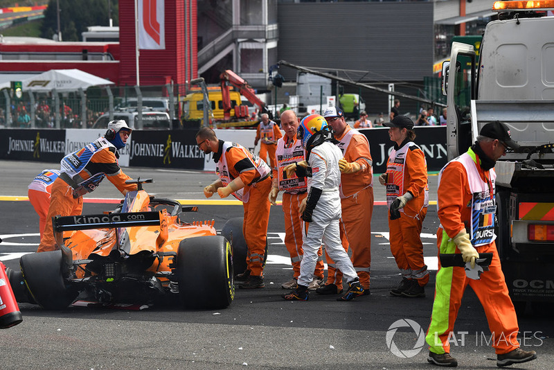 Belga Nagydíj - F1 2018 - rajtbaleset