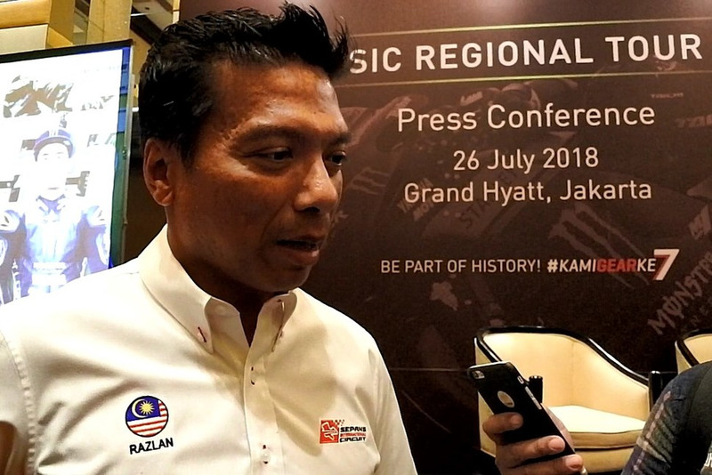 Dato' Razlan Razali, CEO Sepang International Circuit berbicara dengan media setelah konferensi pers