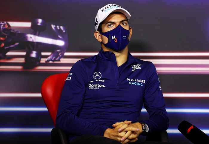 Nicholas Latifi, Williams durante la conferencia de prensa