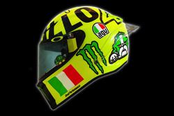 Nuevo casco de Valentino Rossi, Yamaha Factory Racing