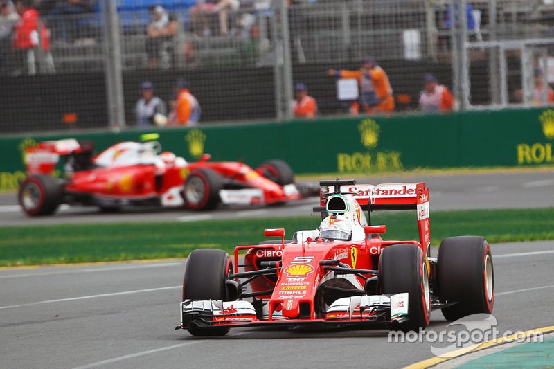 Sebastian Vettel, Ferrari SF16-H and Kimi Raikkonen, Ferrari SF16-H