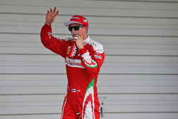 Kimi Raikkonen, Ferrari fête sa troisième place dans le Parc Fermé