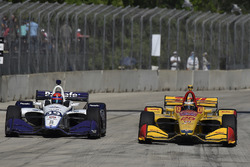 Santino Ferrucci, Dale Coyne Racing Honda, Ryan Hunter-Reay, Andretti Autosport Honda