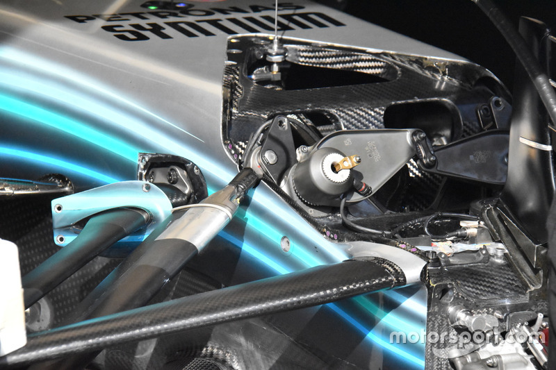 Передняя подвеска Mercedes F1 W09