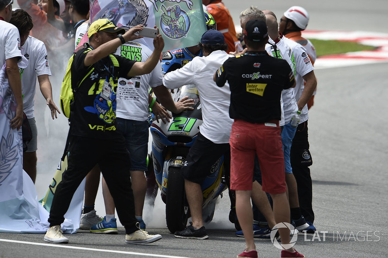 Tercer lugar y campeón, Franco Morbidelli, Marc VDS
