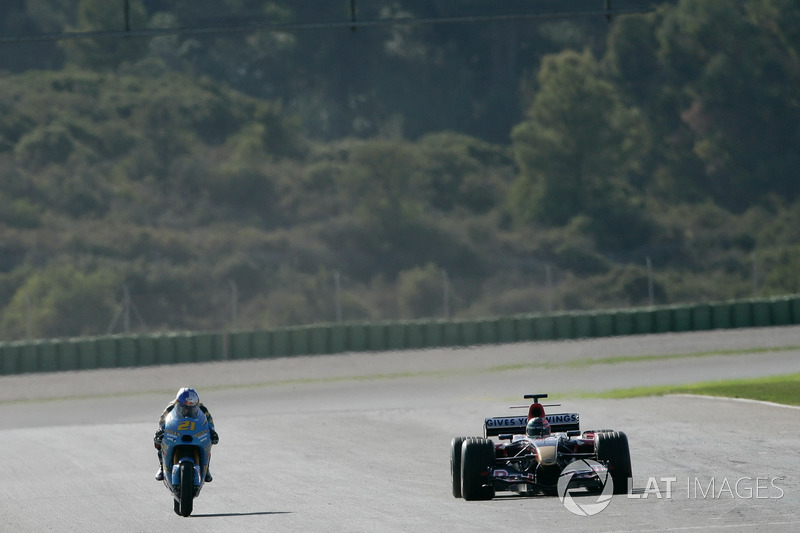 Vitantonio Liuzzi, Team Suzuki MotoGP and John Hopkins, Toro Rosso