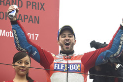 Podium: race winner Andrea Dovizioso, Ducati Team