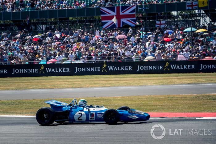 1969 Matra MS80-Cosworth en el desfile del 70º aniversario de Silverstone