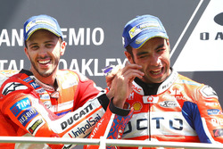 Подиум: Андреа Довициозо, Ducati Team, и Данило Петруччи, Pramac Racing
