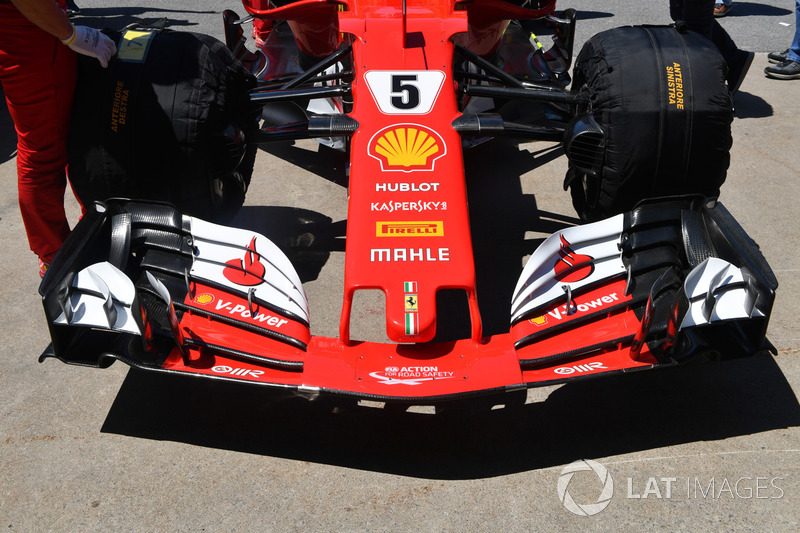 Ferrari SF70H: Frontpartie mit Frontflügel