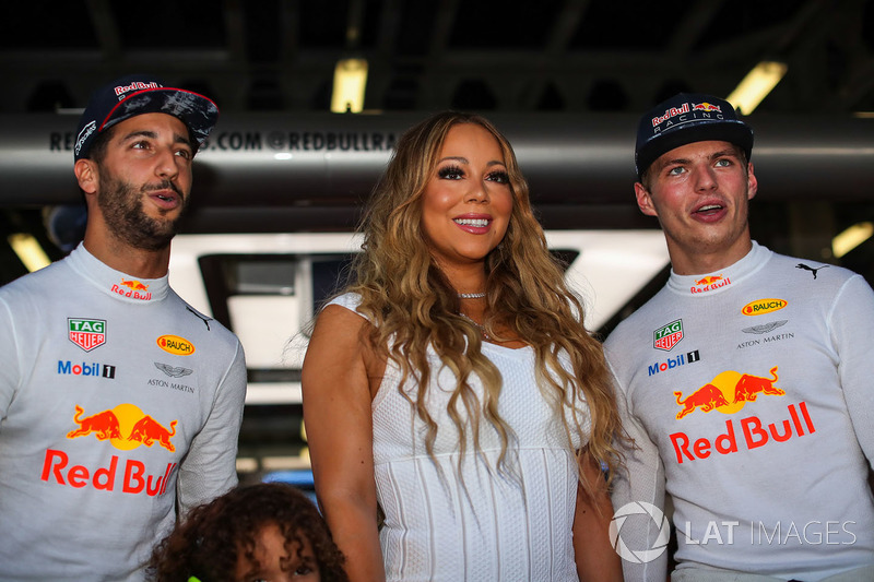 Daniel Ricciardo, Red Bull Racing, Max Verstappen, Red Bull Racing, Mariah Carey