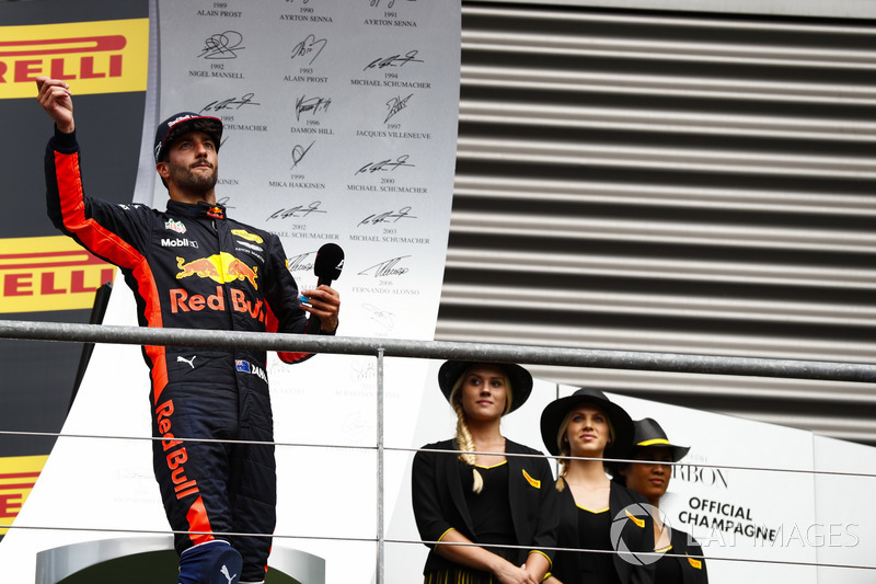 Podium: third place Daniel Ricciardo, Red Bull Racing