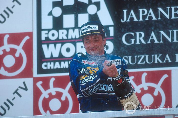 1992: 1. Riccardo Patrese, 2. Gerhard Berger, 3. Martin Brundle