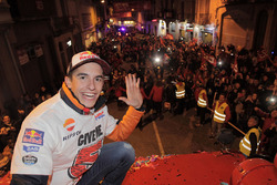 Марк Маркес, Repsol Honda Team, святкує здобутий титул Чемпіона світу у Сервері, Іспанія
