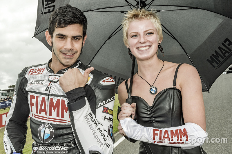 Jordi Torres, Althea BMW Team con la sua Grid Girl