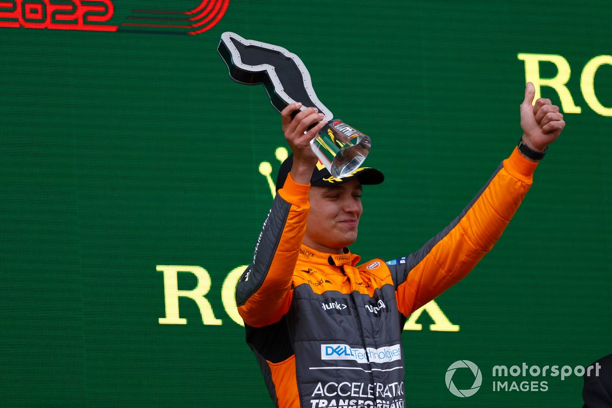 Lando Norris was the only driver outside of Red Bull, Ferrari and Mercedes that made it on to the podium in 2022