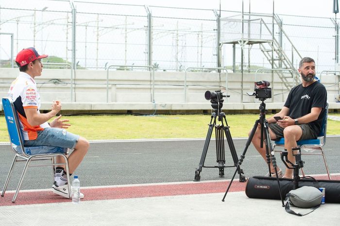 Marc Márquez, Respol Honda Team, en una entrevista