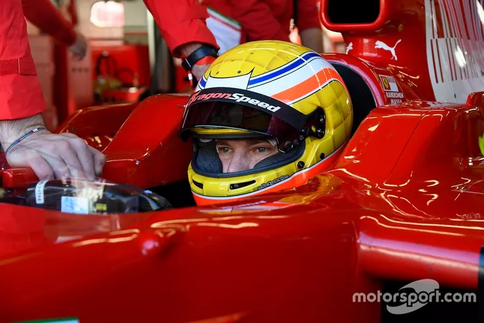 Sebastián Montoya en el Ferrari F2008