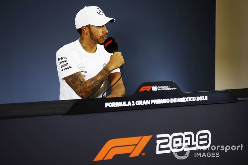 Lewis Hamilton, Mercedes AMG F1, en conférence de presse