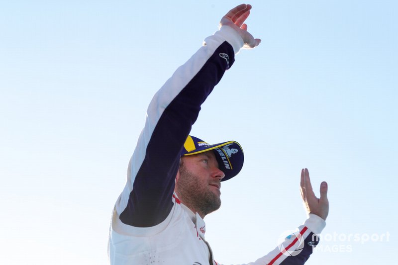 Sam Bird, Envision Virgin Racing, celebra en el podio