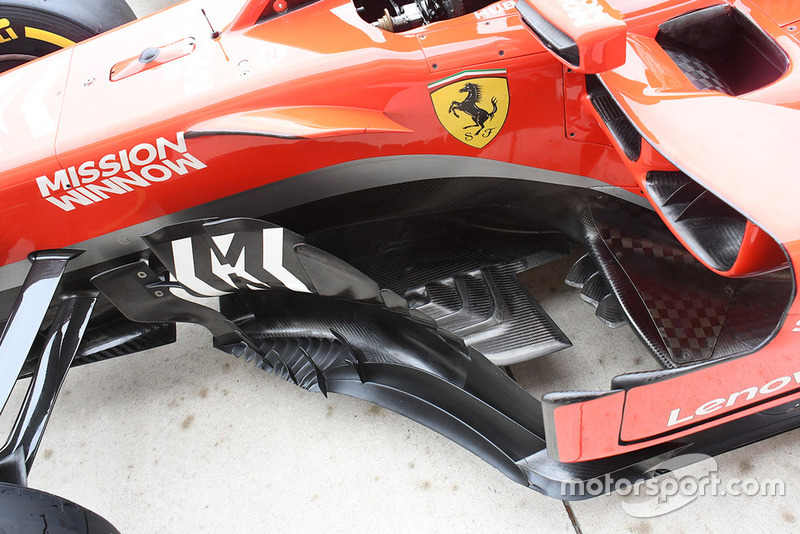 Ferrari SF71H bargeboard detayı
