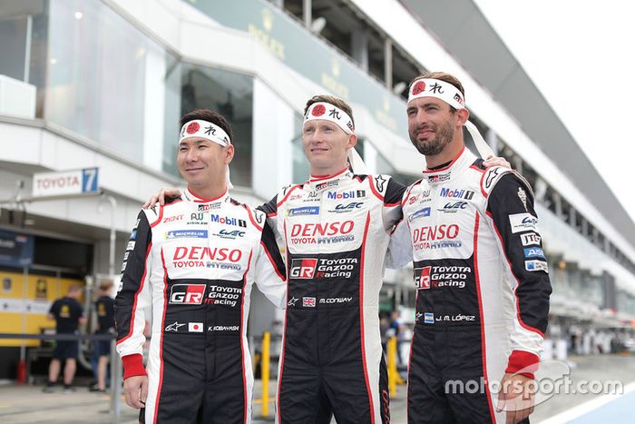 Mike Conway, Kamui Kobayashi, Jose Maria Lopez, Toyota Gazoo Racing