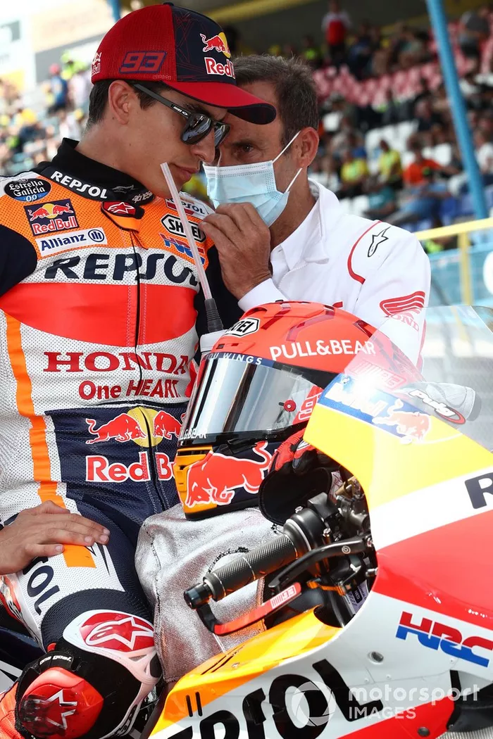 Marc Márquez, equipo Repsol Honda, Alberto Puig, director del equipo Repsol Honda