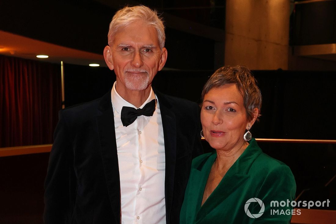 Damon Hill i żona Georgie