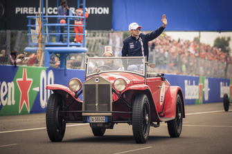 Esteban Ocon, Racing Point Force India F1 Team on drivers parade