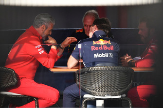 Maurizio Arrivabene, Team Principal Ferrari, Dr Helmut Marko, Consulente Red Bull Motorsport, Christian Horner, Team Principal Red Bull Racing e Gino Rosato, Ferrari