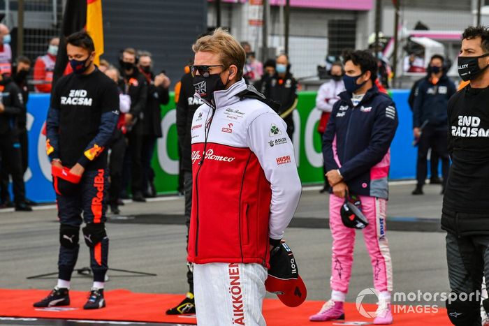 Kimi Raikkonen, Alfa Romeo, en apoyo de la campaña