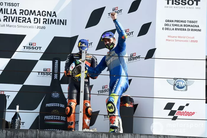 Podio: segundo lugar Joan Mir, Team Suzuki MotoGP