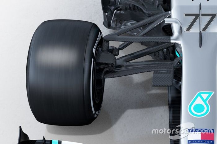 Detalle del Mercedes AMG F1 W11