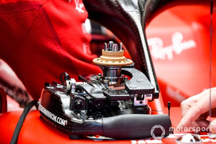 Steering wheel of the Ferrari SF1000 