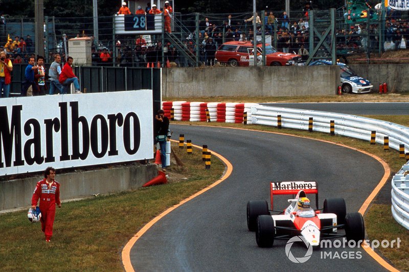 Alain Prost, McLaren, Ayrton Senna, McLaren MP4/5, al GP del Giappone del 1989