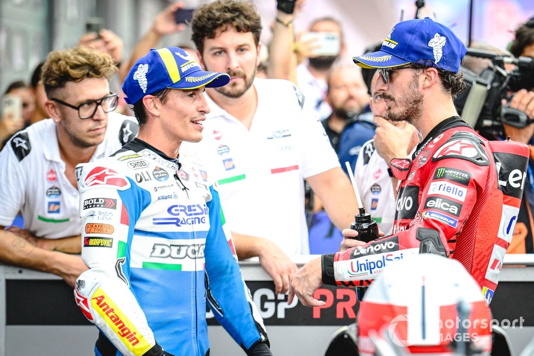 Marc Márquez, Gresini Racing Team, Francesco Bagnaia, Ducati Team