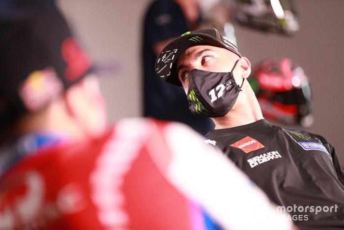 Maverick Viñales, Yamaha Factory Racing, en la conferencia de prensa