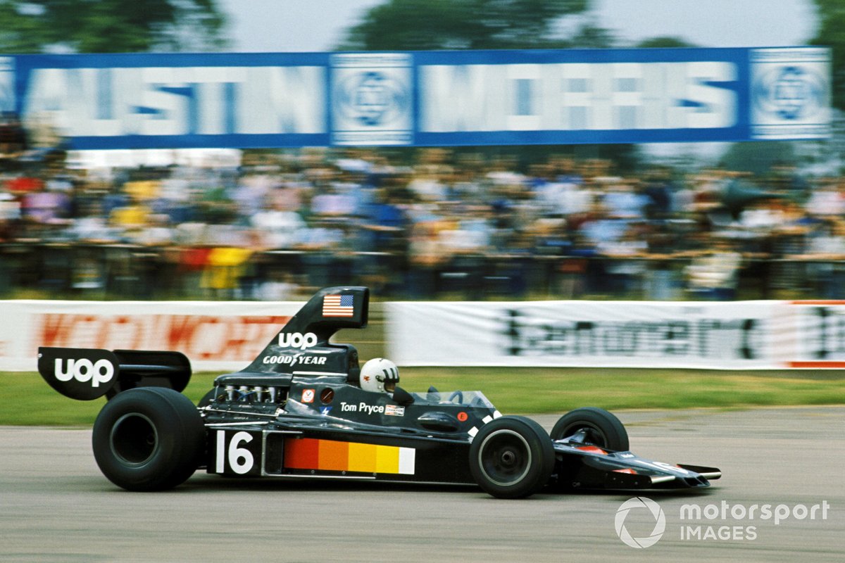 Pryce took pole for the 1975 British GP with Shadow, but the Welshman's death at Kyalami in 1977 meant his full potential was never realised