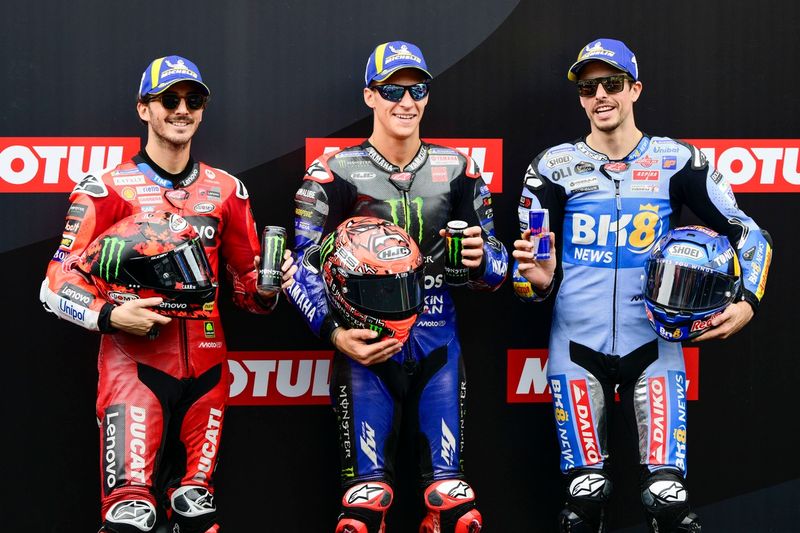 Francesco Bagnaia, Ducati Team, Alex Marquez, Gresini Racing, Fabio Quartararo, Yamaha Factory Racing